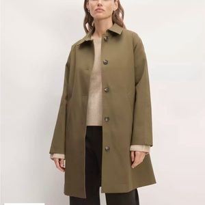 NWT EVERLANE THE MAC COAT IN BEECH